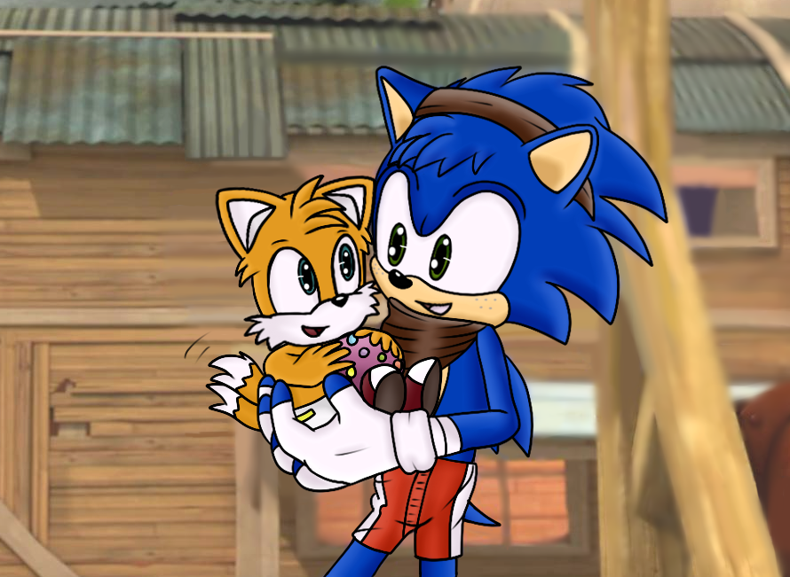 Sonic Cradling Baby Tails