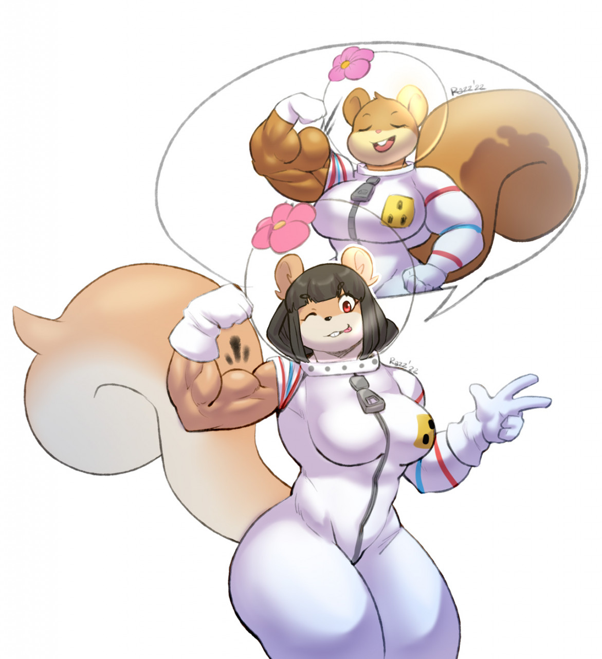 Cupcake as Sandy Cheeks by RazzberryBoat -- Fur Affinity [dot] net