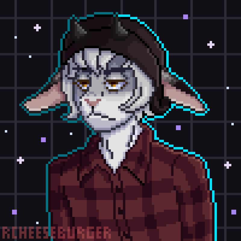 Pixel art bust commission