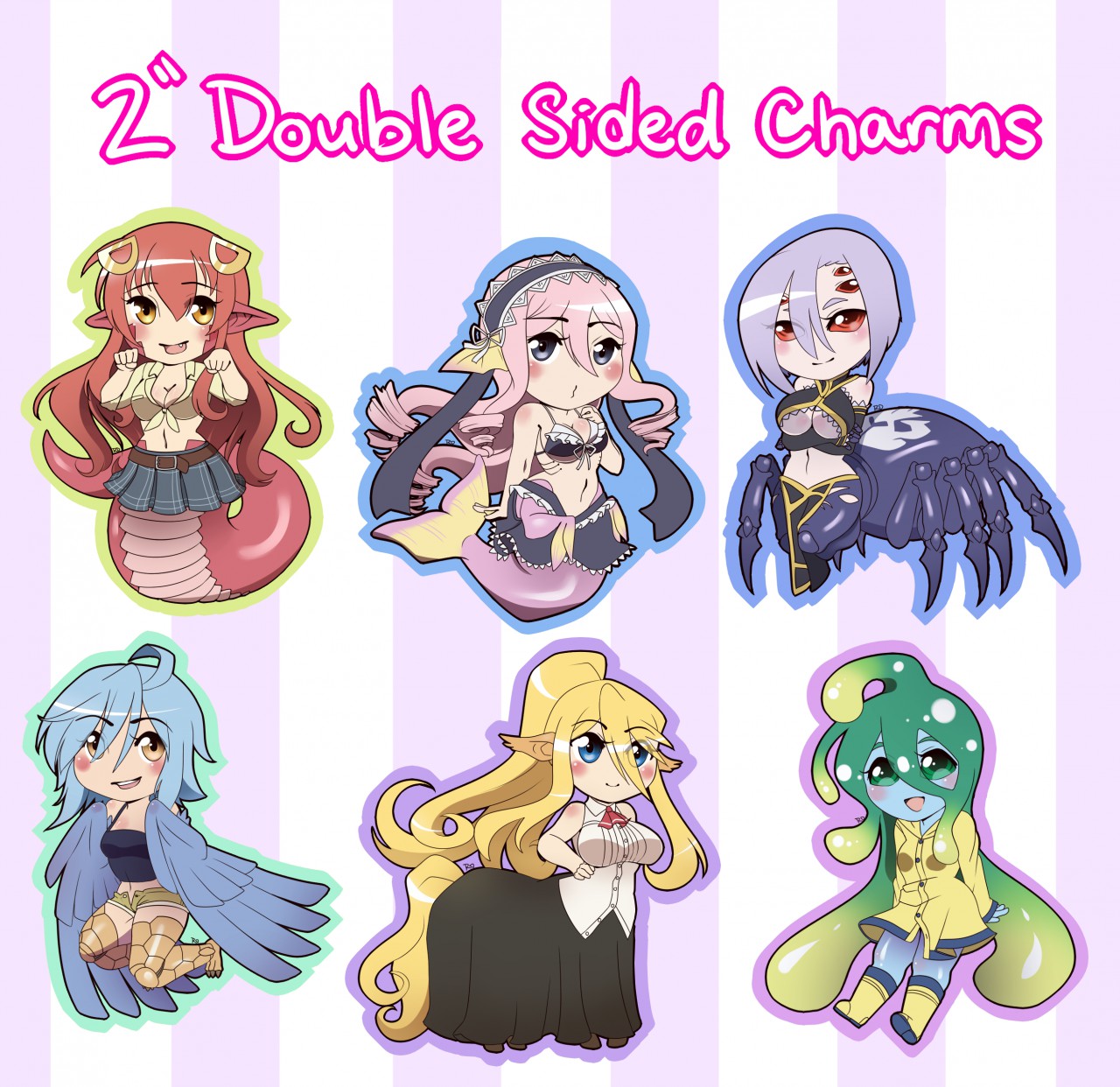 Monster Musume Acrylic Charms by Rd406 -- Fur Affinity [dot] net