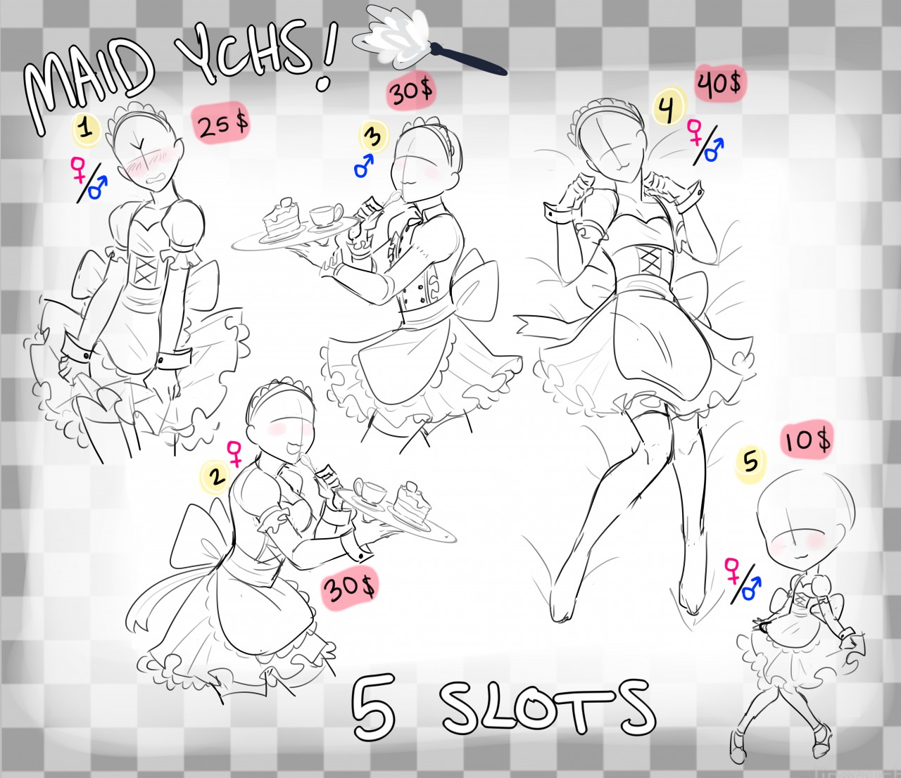 MAID YCHS! (CLOSED) ANTHROS WELCOME! by re11 -- Fur Affinity [dot] net