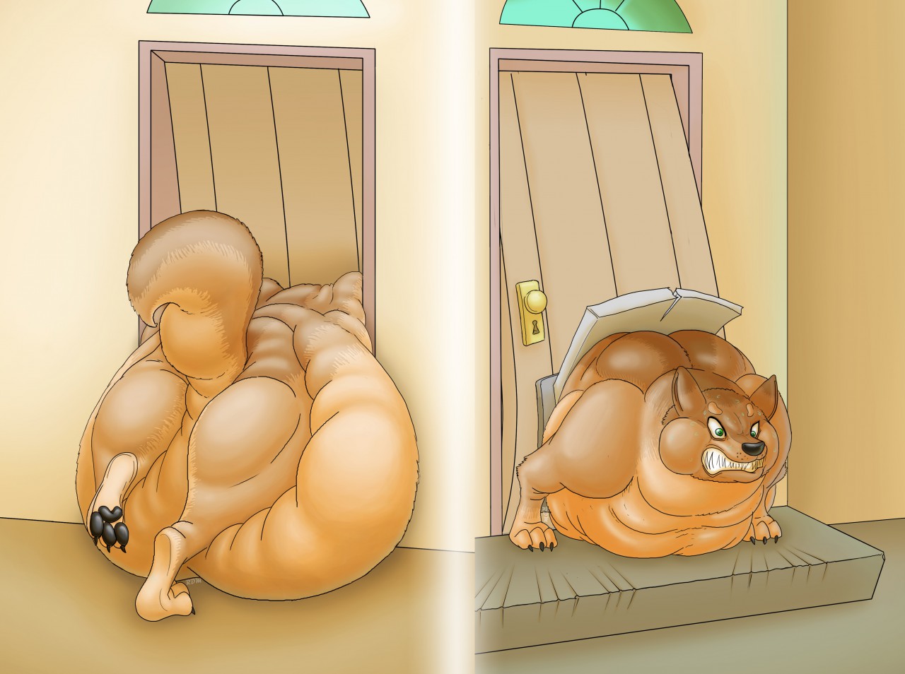 damn doggy door 1+2 by RealDealMeal -- Fur Affinity [dot] net