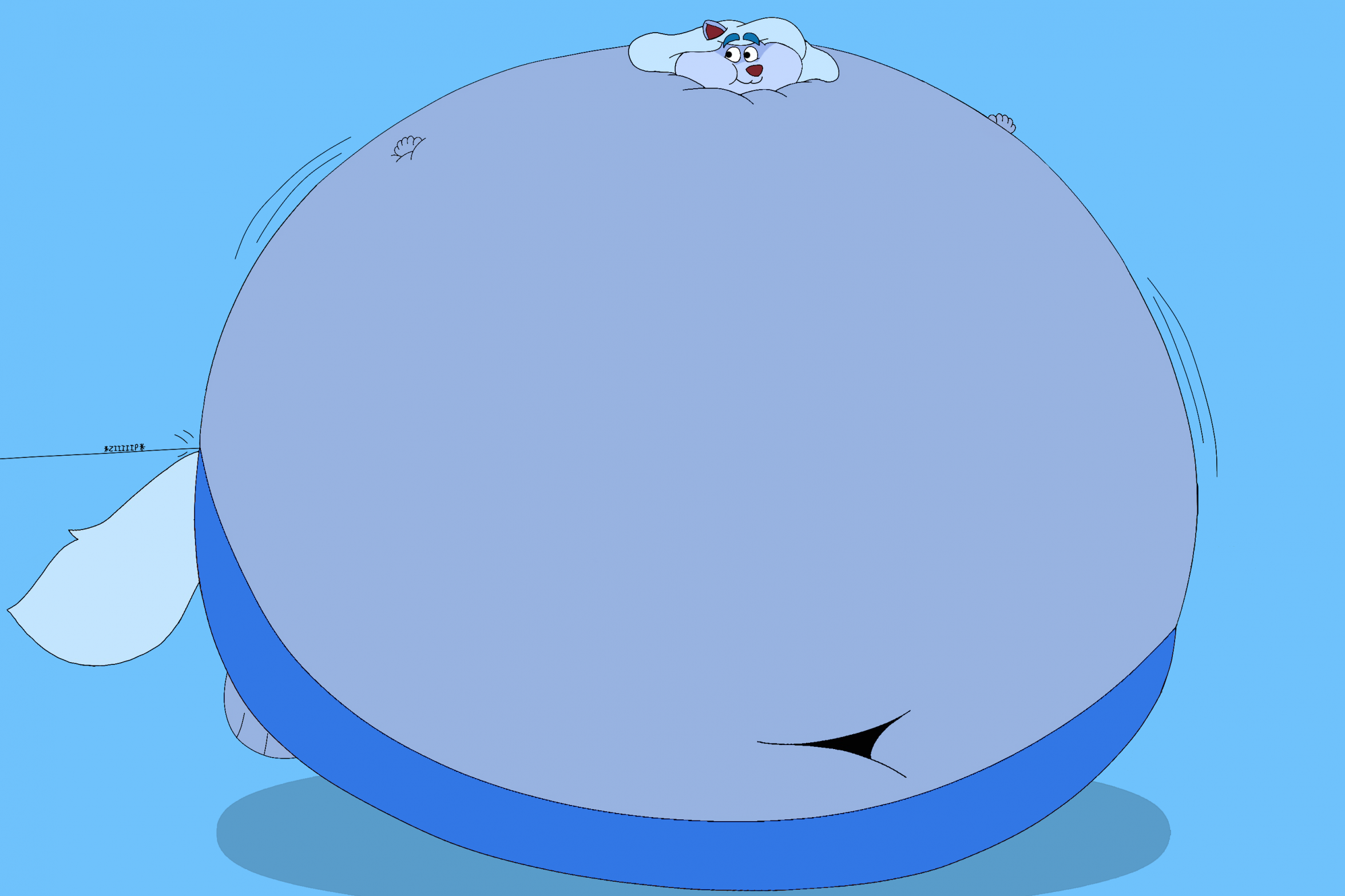 Bubbles' Speedo Inflation by Rebow19 -- Fur Affinity [dot] net