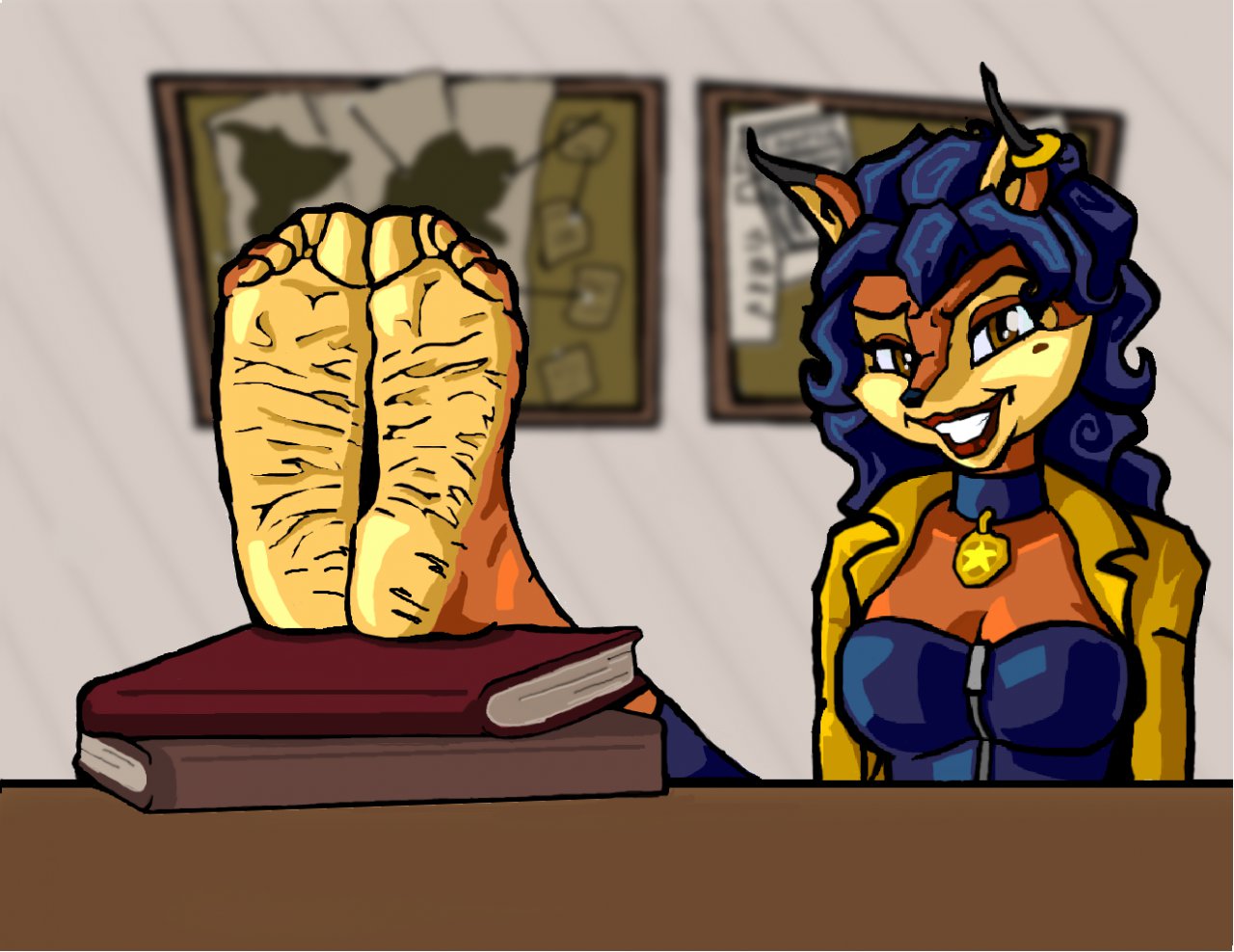 Carmelita fox feet