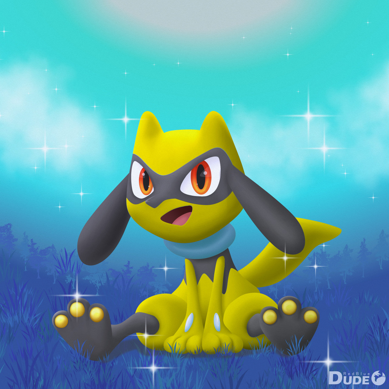 Shiny riolu and shiny lucario  Shiny pokemon, Pokemon art, Pokemon