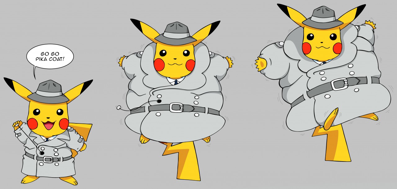 Commission Inspector Pikachu 2 by redsavarin12 -- Fur Affinity