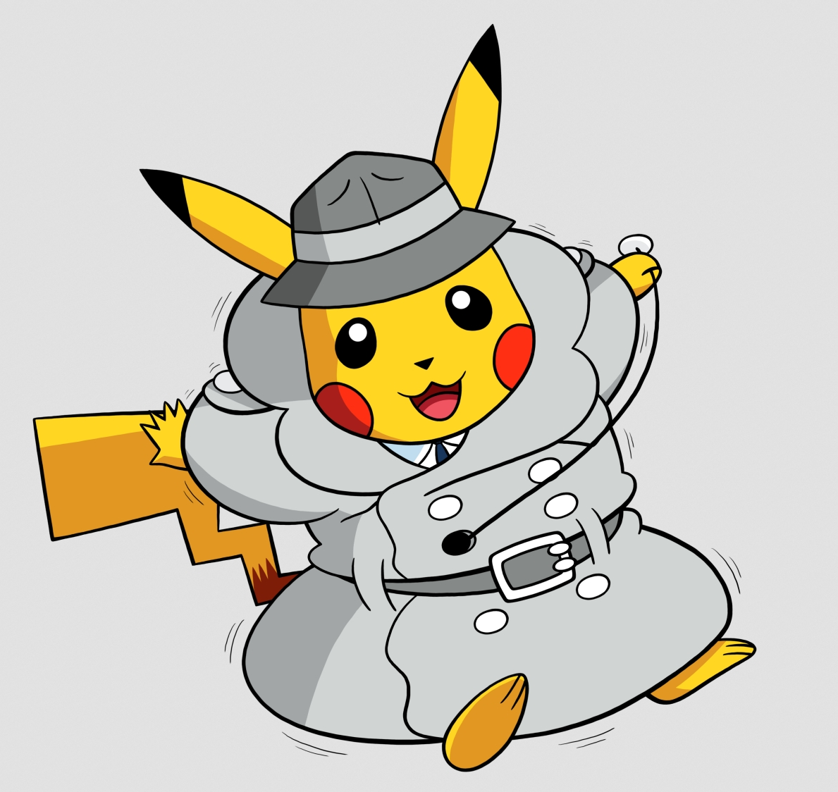 Commission Inspector Pikachu 6 2/7 by redsavarin12 -- Fur Affinity