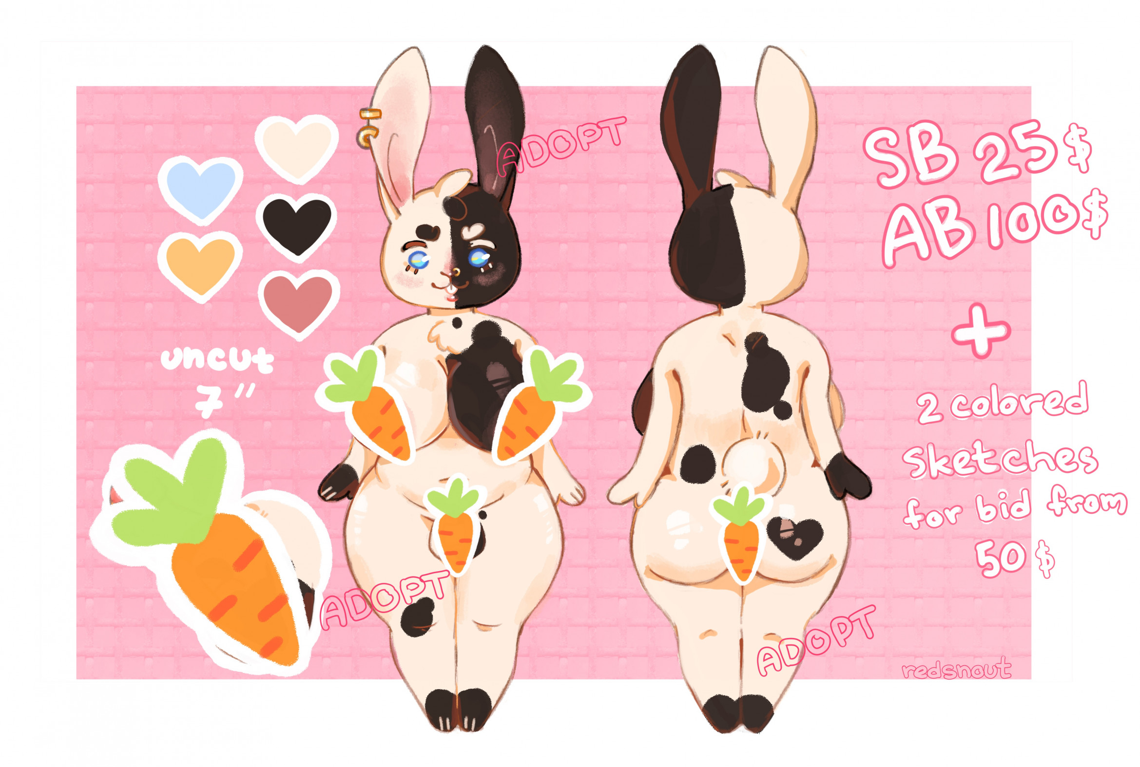 Magpie Bunny ADOPT - CLOSED