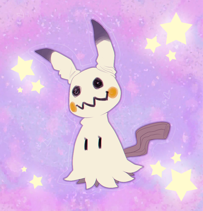 mimikyu (pokemon) drawn by pinkgermy