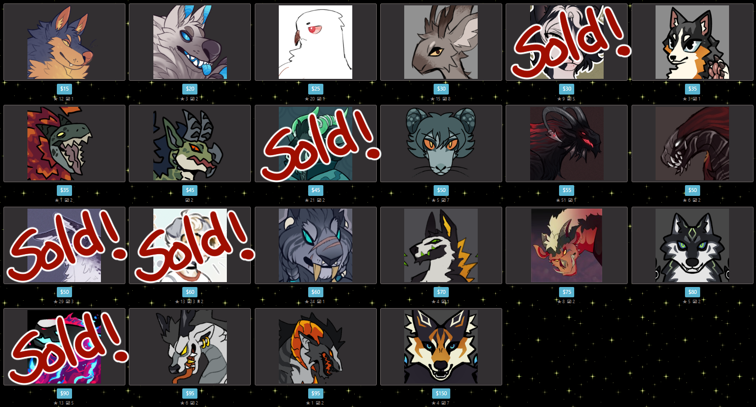 Emergency Character Sale (OPEN)