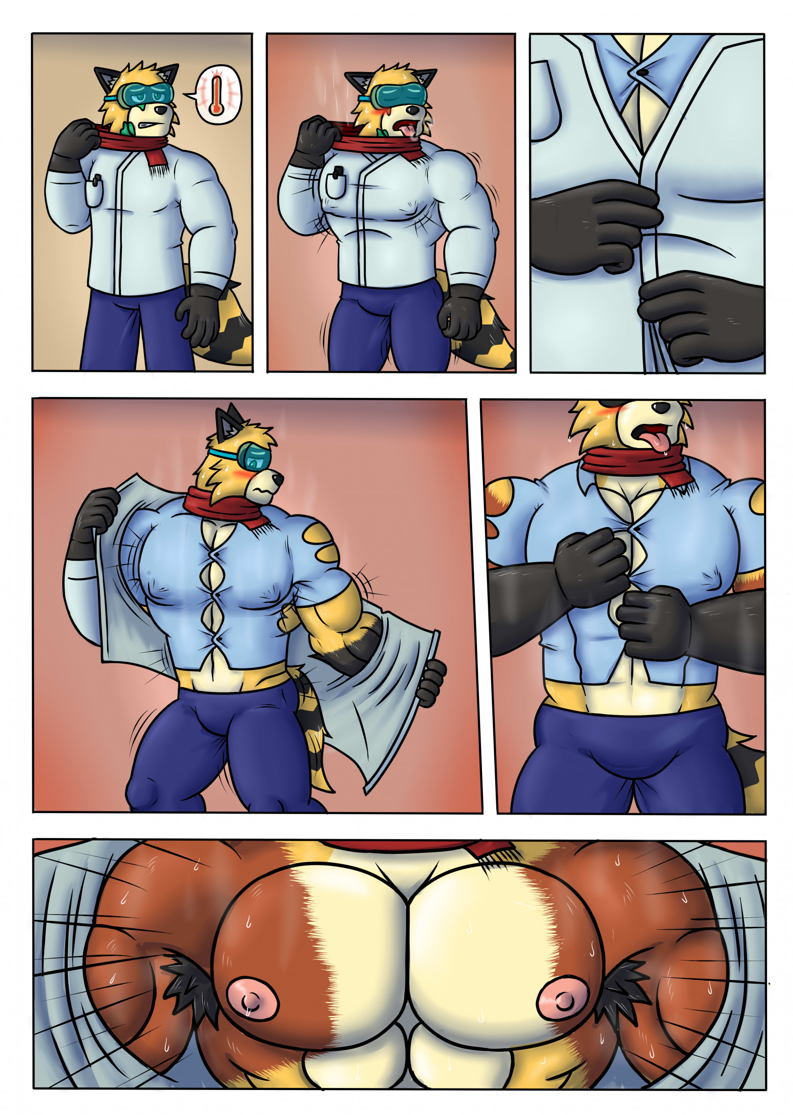 Gay muscle growth comic