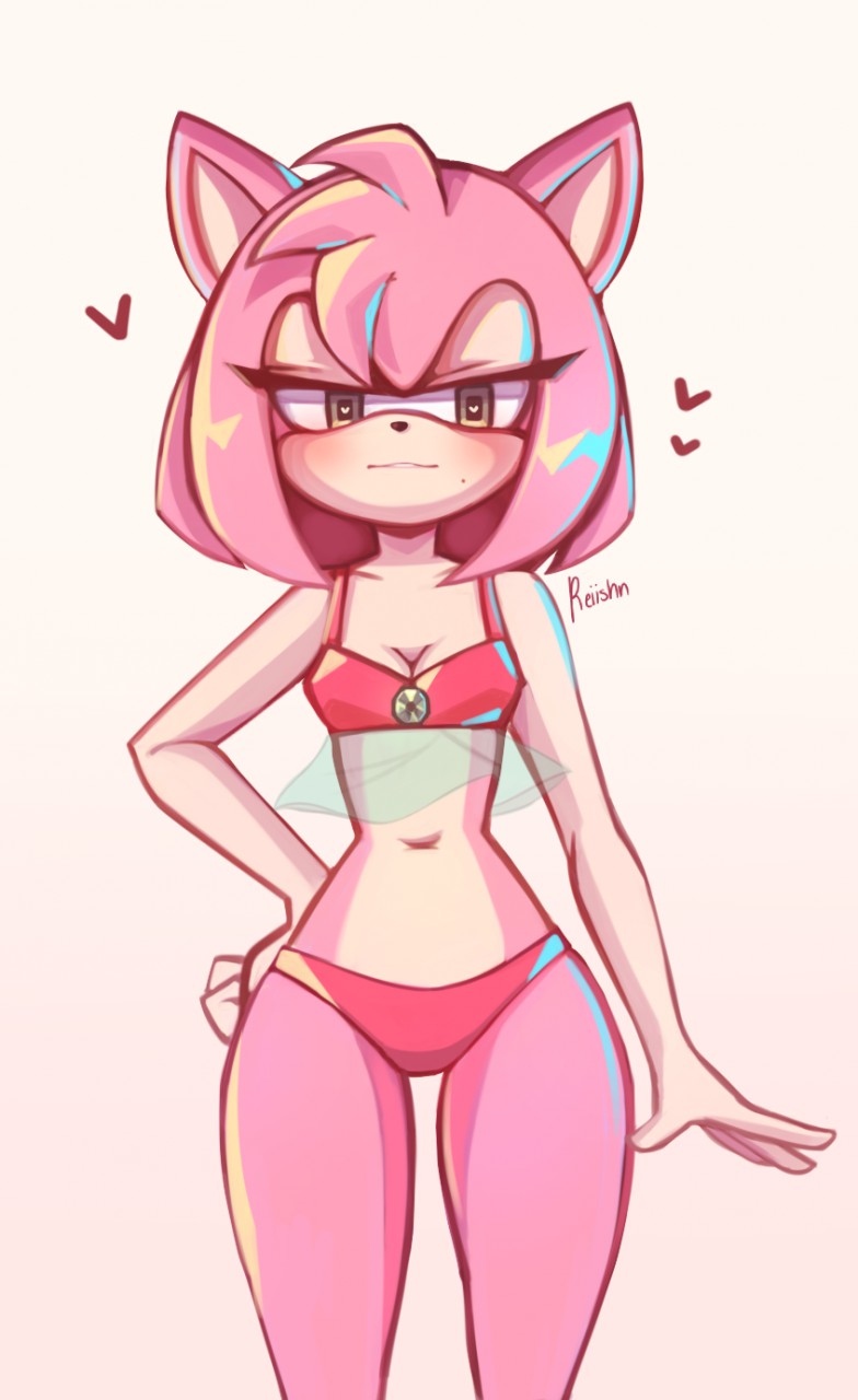 AMY ROSE - UNDERWEAR = ???  SONIC SEXY ANIMATION 