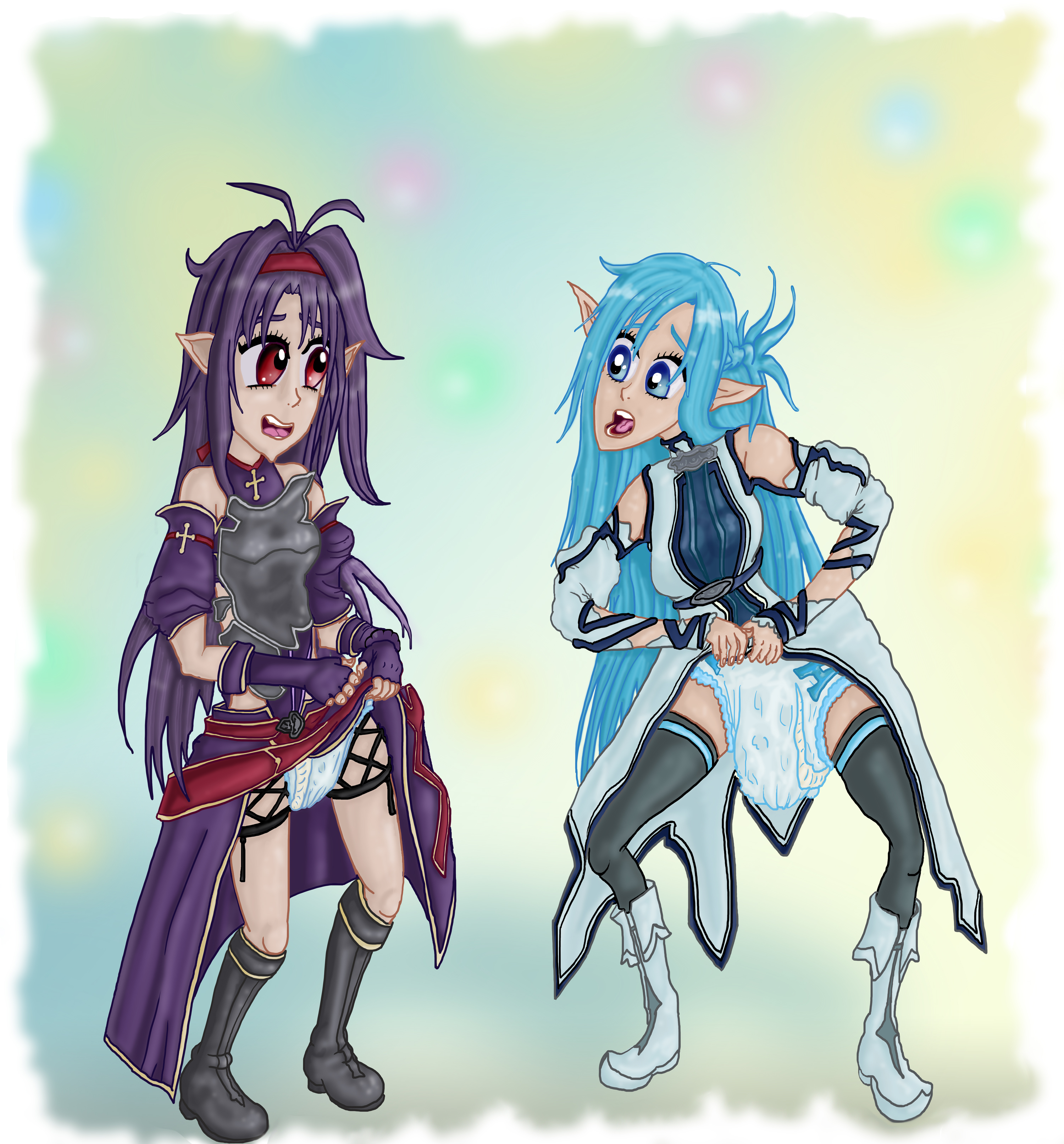 Asuna Sword Art Online Diapered