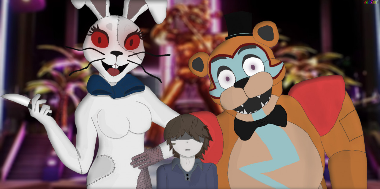 Vanny, Freddy and Gregory - Five nights at freddy's secur by REMBOSIX --  Fur Affinity [dot] net