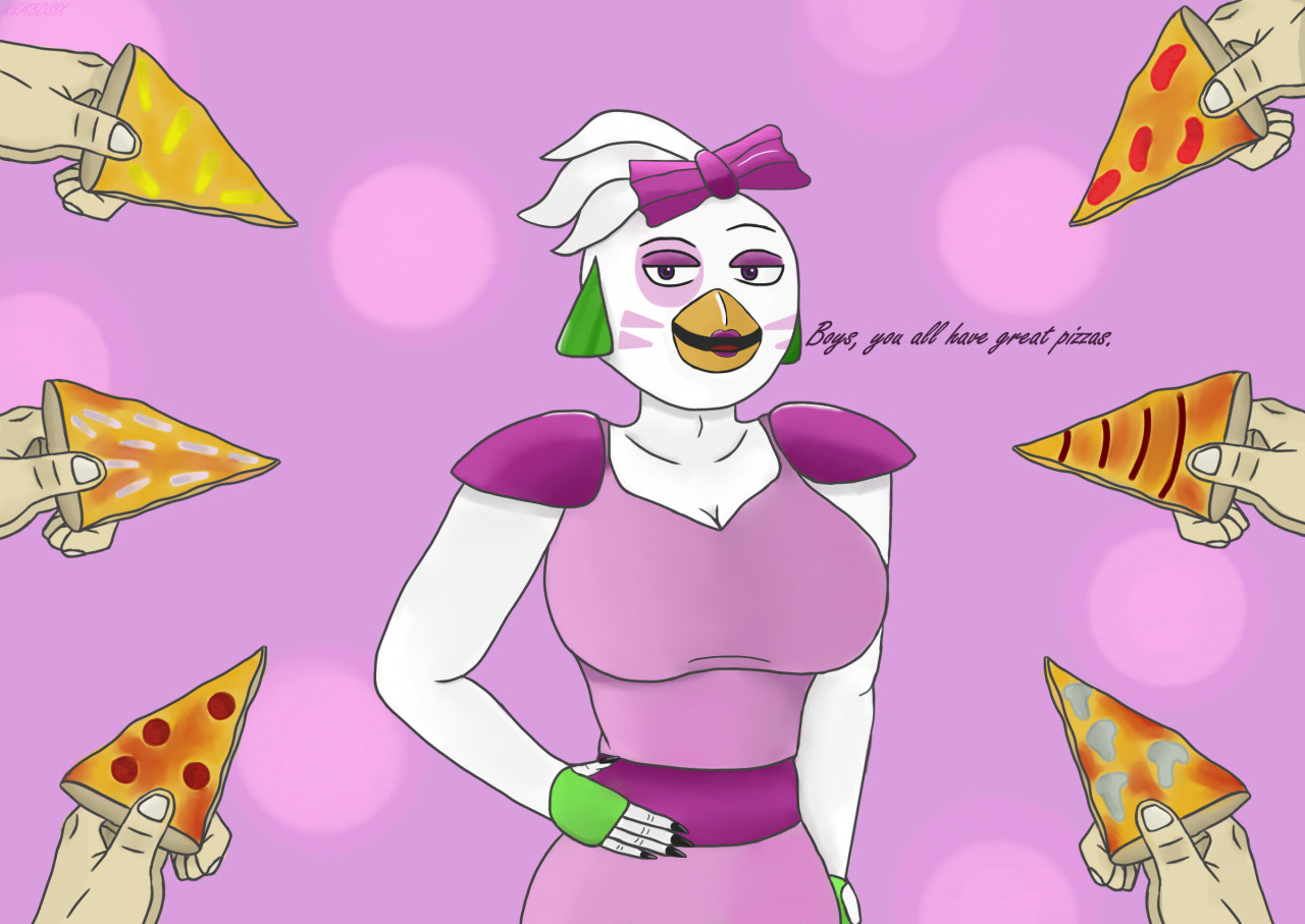 Glamrock Chica chooses pizza by REMBOSIX -- Fur Affinity [dot] net