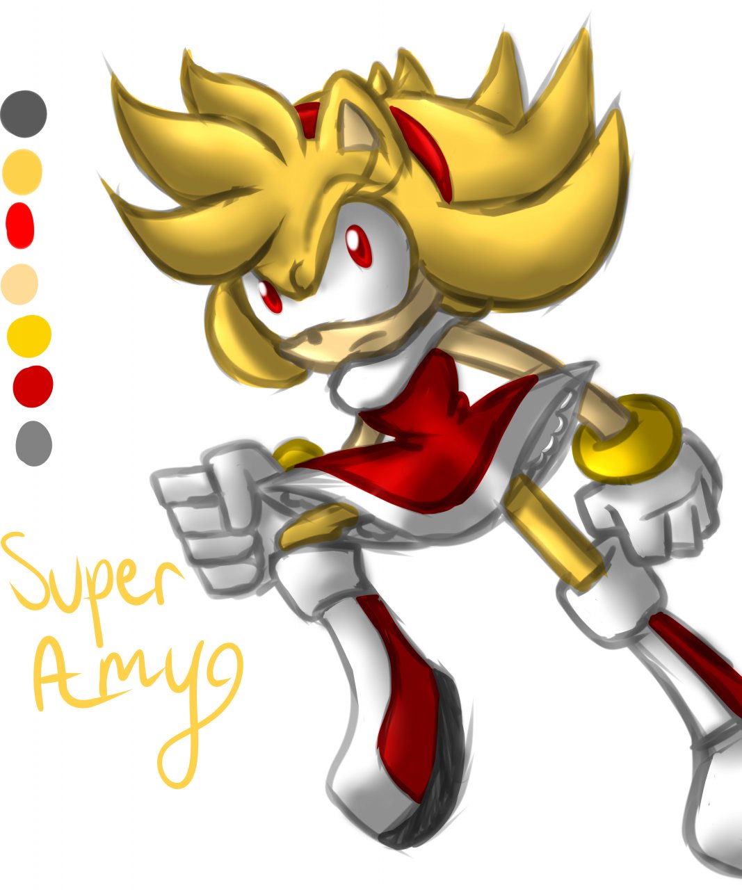 Super Amy Rose by Renee-Moonveil -- Fur Affinity [dot] net