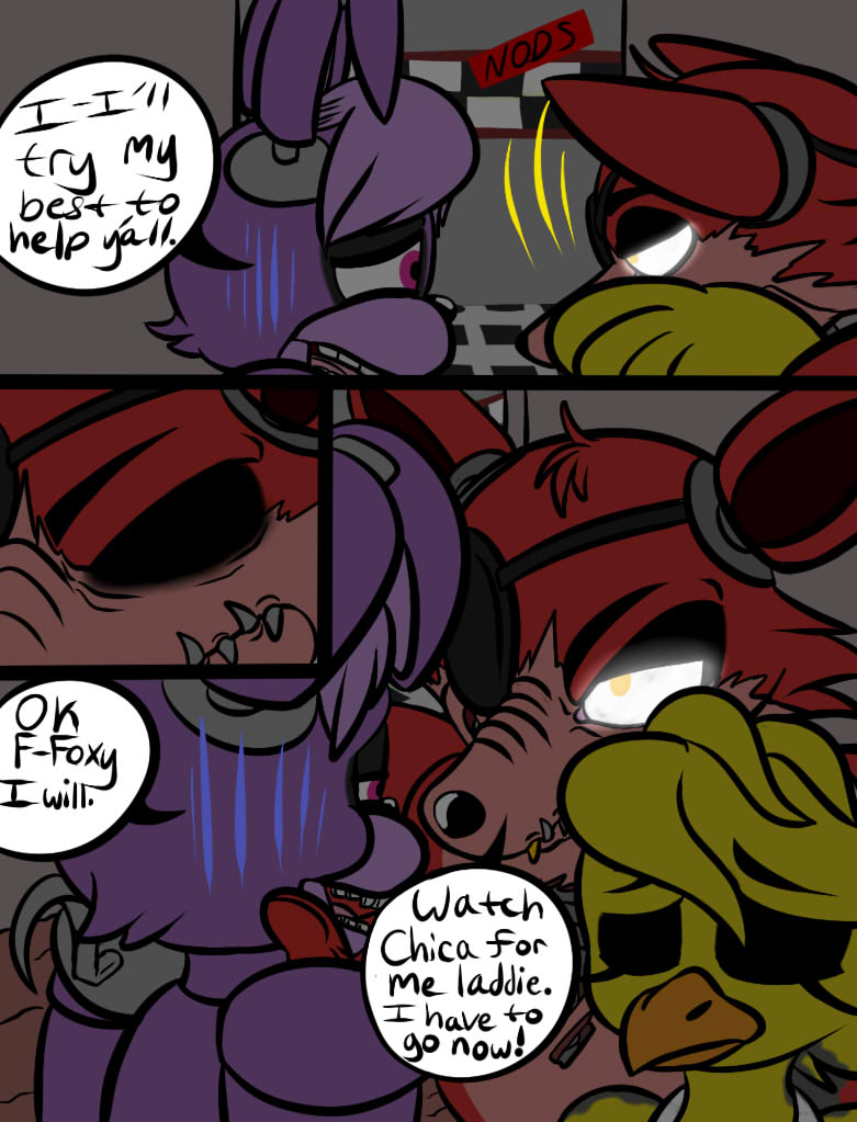 Foxy X Chica comic page 5 -done- by Renee-Moonveil -- Fur Affinity [dot] net