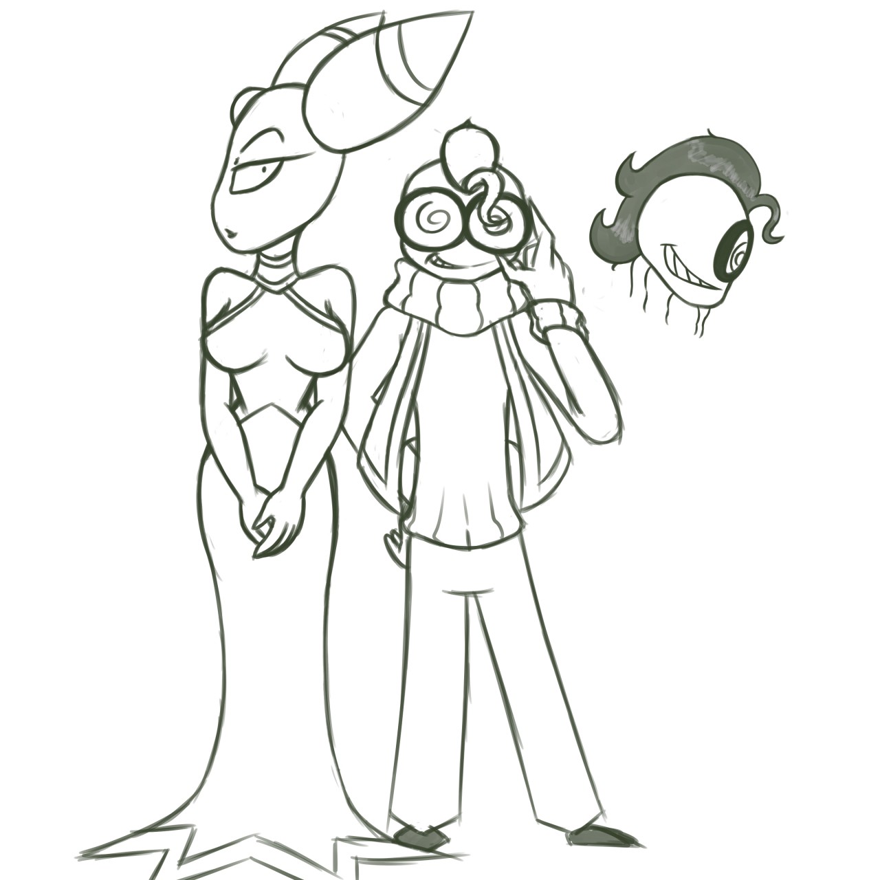 Cackletta and Fawful sketch ref by Renee-Moonveil -- Fur Affinity [dot] net