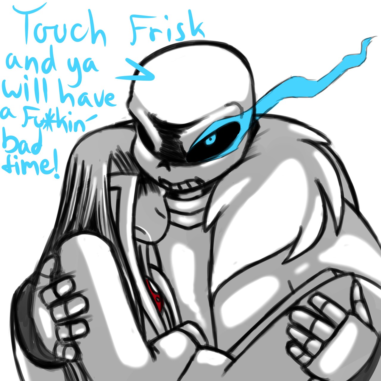 I promise I'll protect you- Sans and Frisk Virustale by ElectroSkull64 --  Fur Affinity [dot] net