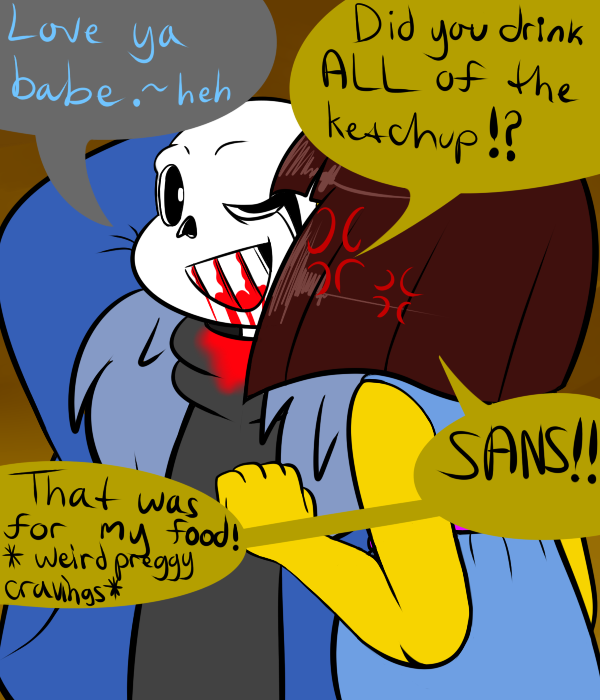 Sans X Frisk: I promised I'd protect you by Renee-Moonveil -- Fur Affinity  [dot] net