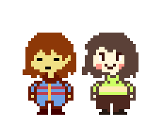 frisk and chara sprites