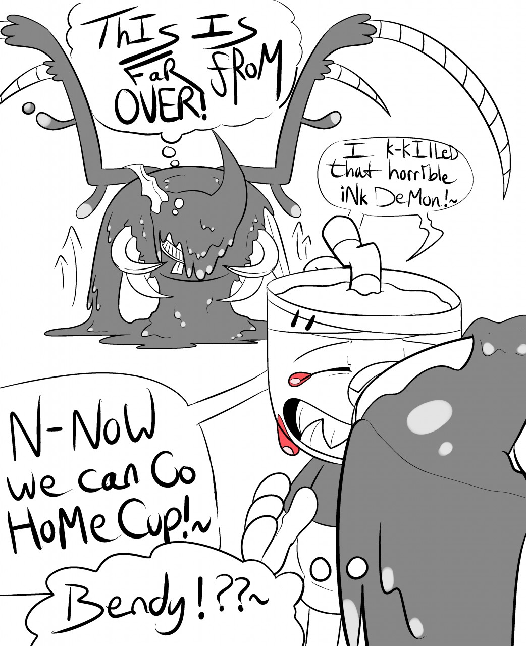 Bendy and the Cups (BatIM & Cuphead crossover)