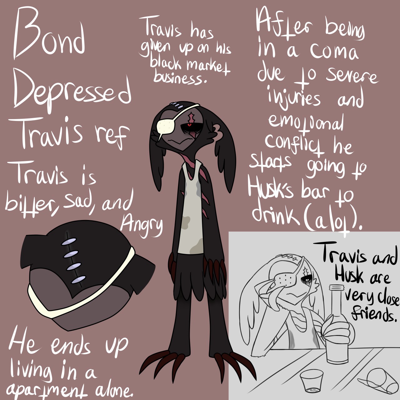 Bond: Depressed Travis ref by ReneesInnerIrken -- Fur Affinity [dot] net