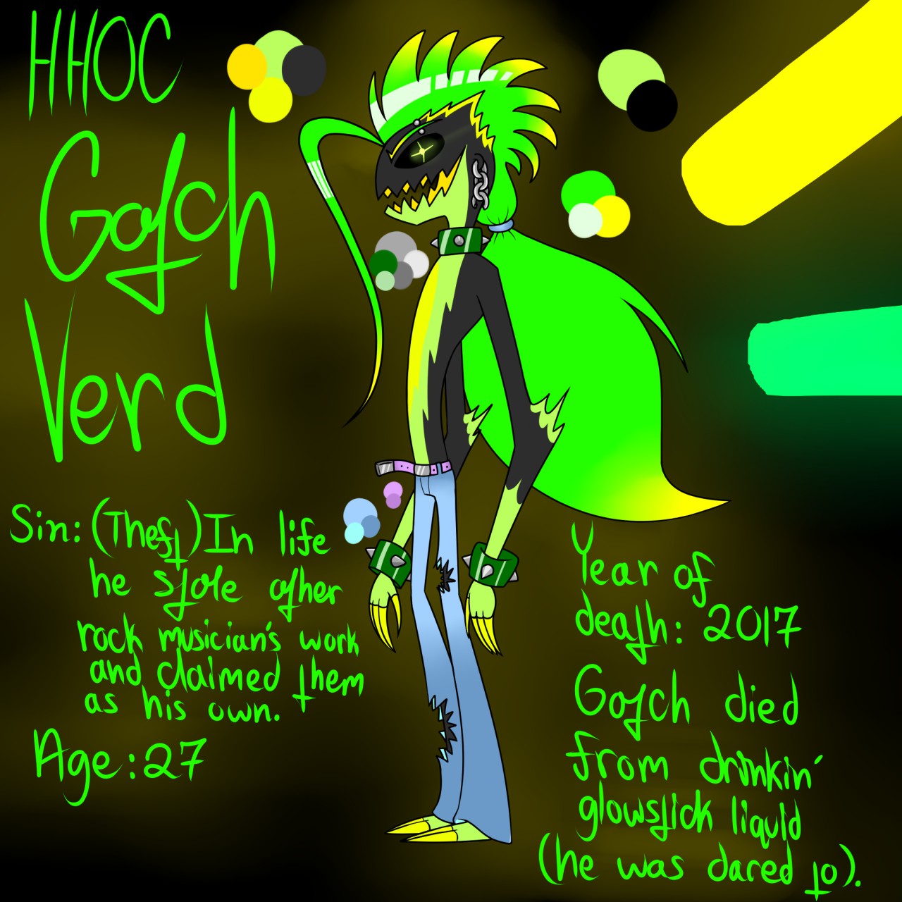 Hazbin Hotel OC Gotch Verd by ReneesInnerIrken -- Fur Affinity [dot] net