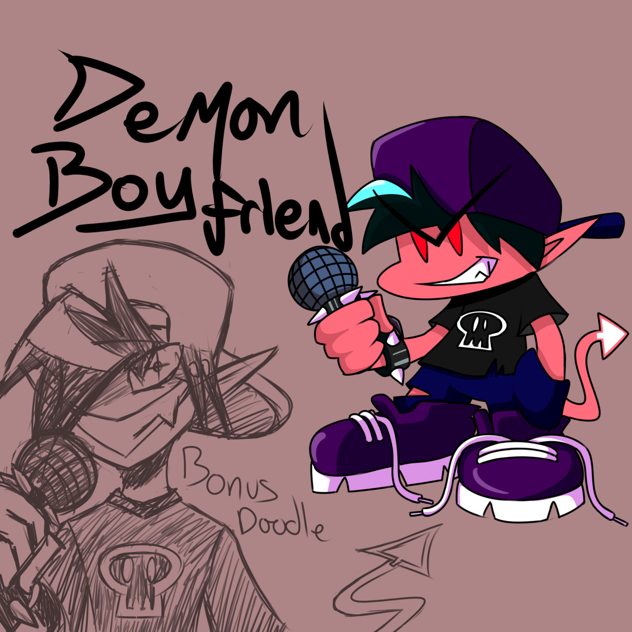 FNF AU: Demon Boyfriend ref by ReneesInnerIrken -- Fur Affinity [dot] net