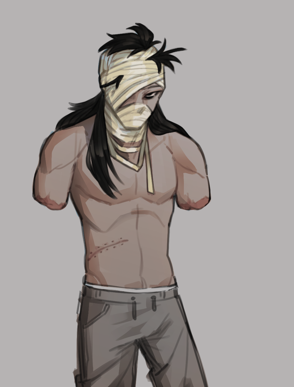 shirtless jeff the killer sketch in 2023