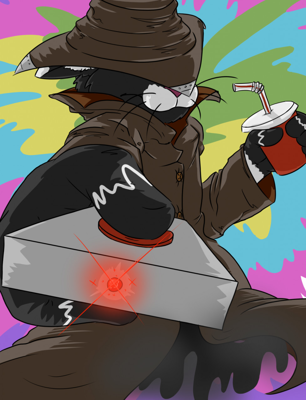 My fursona as a madness combat character by Foxxive -- Fur