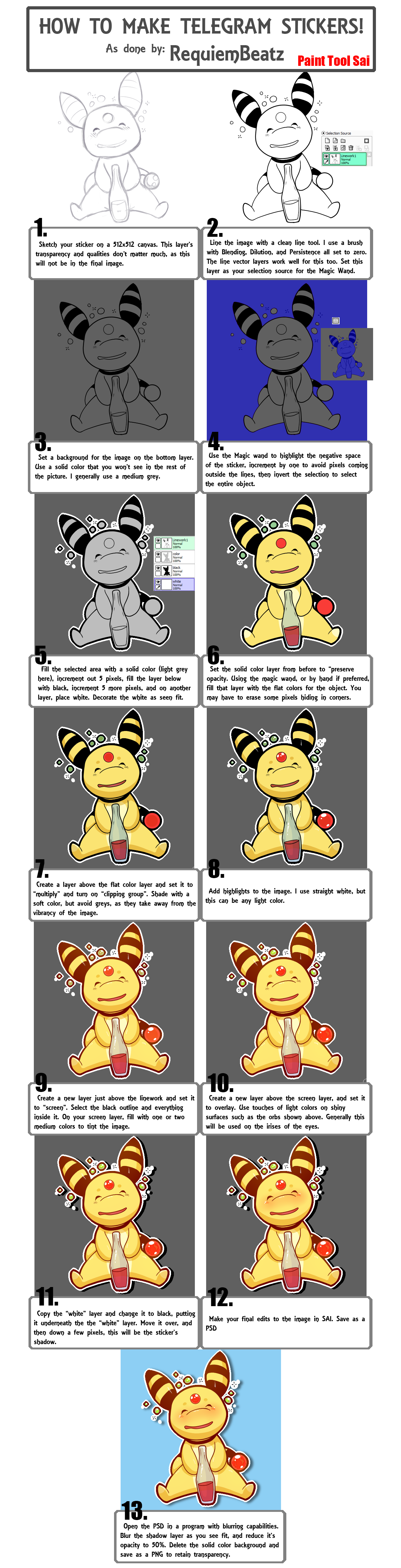 Telegram Sticker Tutorial! by RequiemBeatz -- Fur Affinity [dot] net