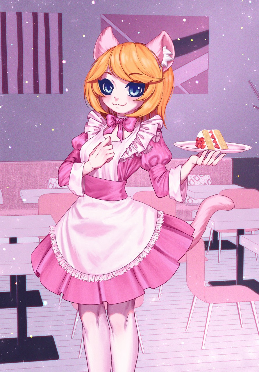 Orange the Neko Maid by Resinger17 -- Fur Affinity [dot] net