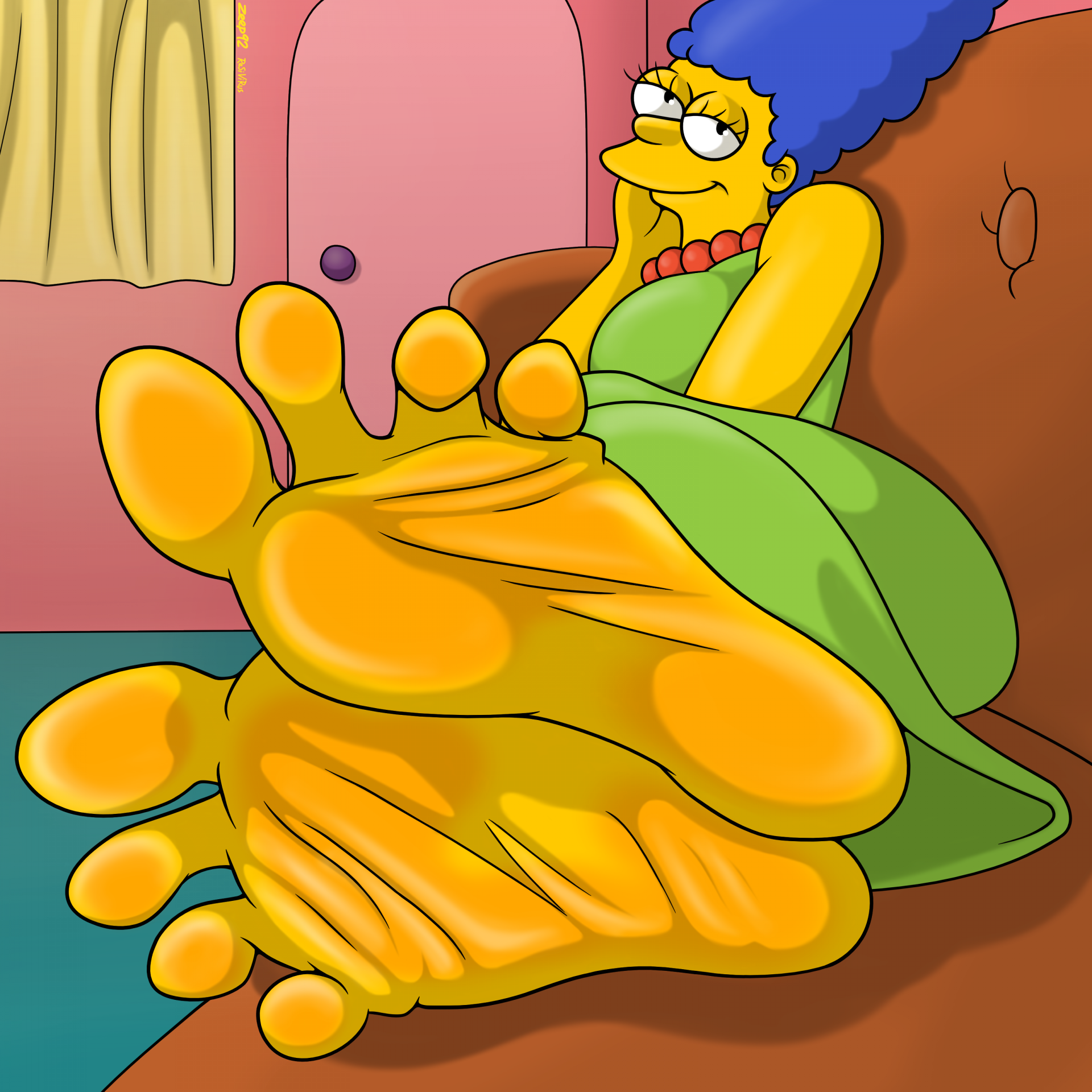 Marge simpson feet