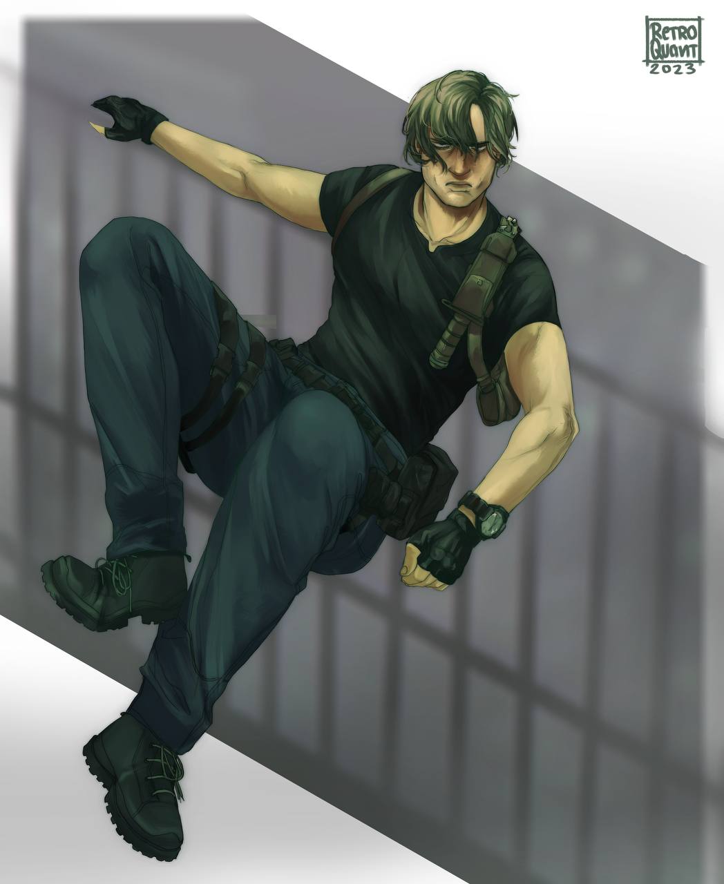 Leon Kennedy Fullbody commission by RetroQuant177 -- Fur Affinity [dot] net