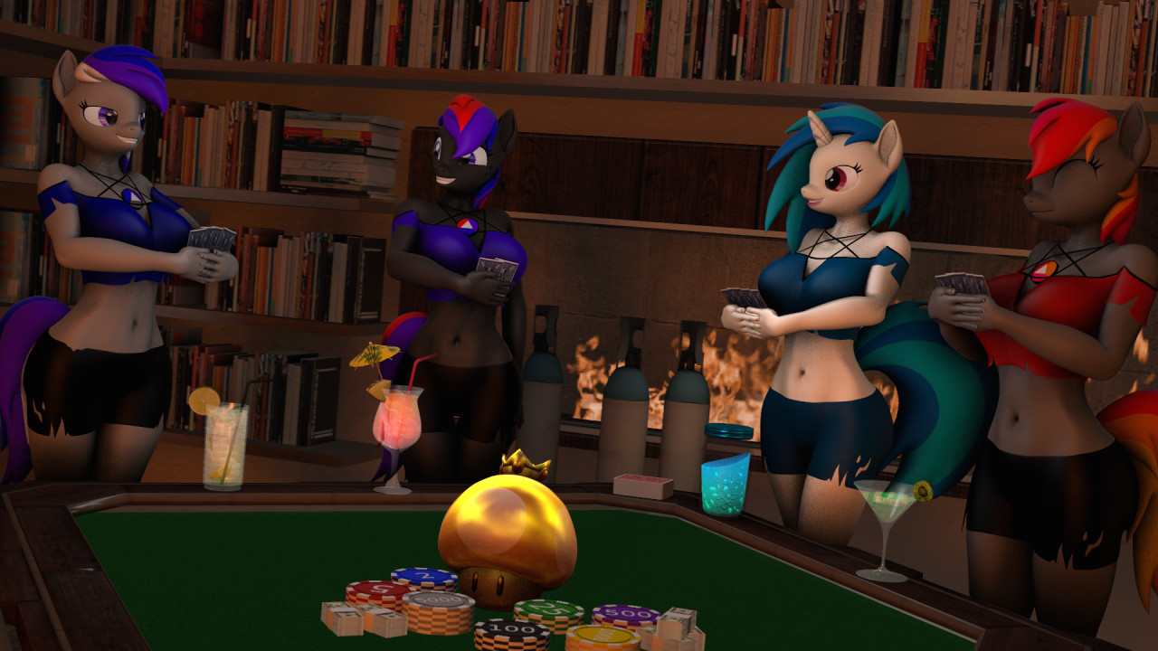 Inflation Poker Game 1/3 by RetroTheGemPony -- Fur Affinity [dot] net