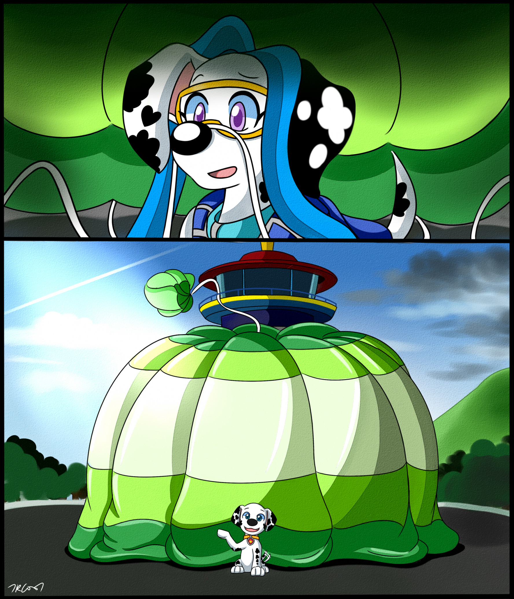 Paw Patrol - Elise Comes to Visit Marshall by Rex100 -- Fur Affinity [dot]  net