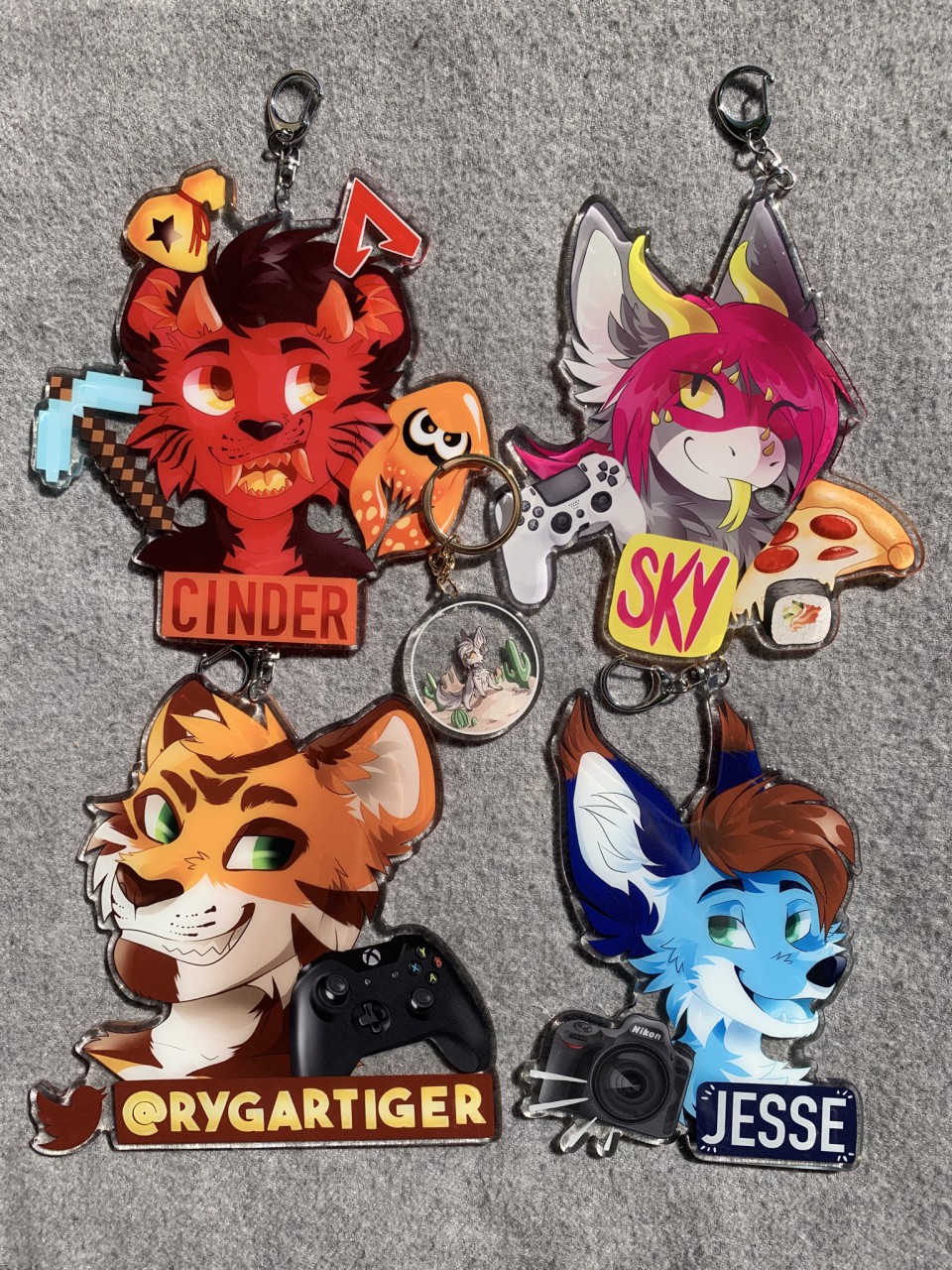 Outlets Furry Fursuit Badge + Character