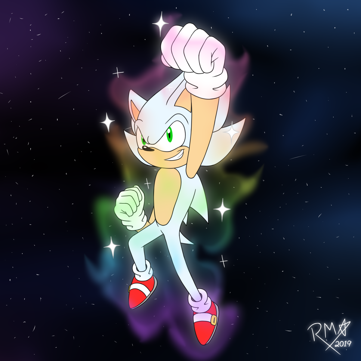 Download Hyper Sonic Fanart Wallpaper