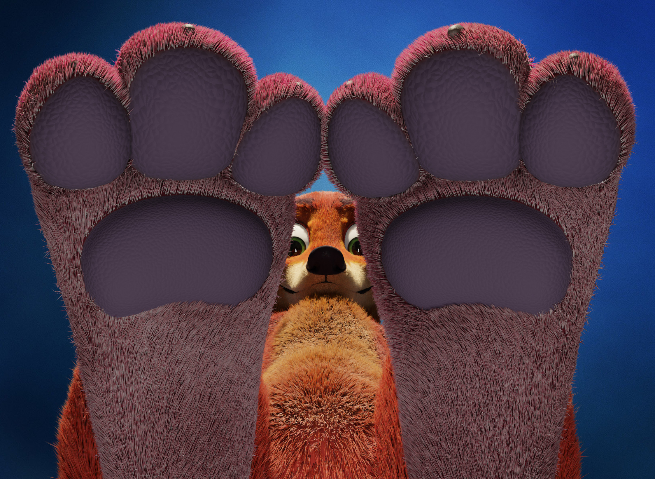 Nick Wilde showing his paws