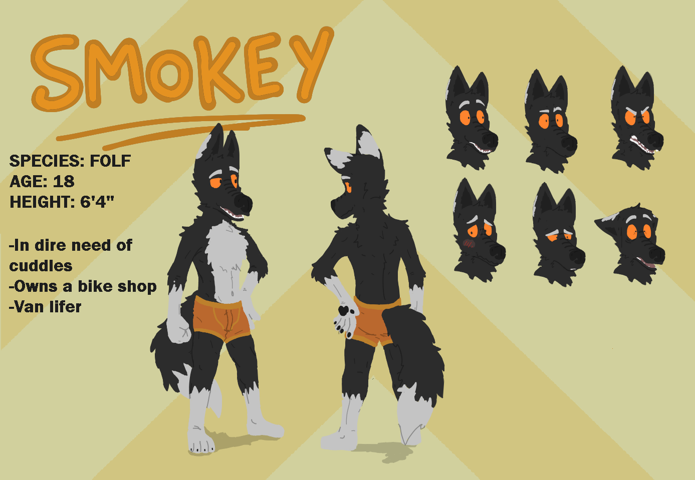 COMM] Smokey's Ref Sheet by RictheCusco -- Fur Affinity [dot] net