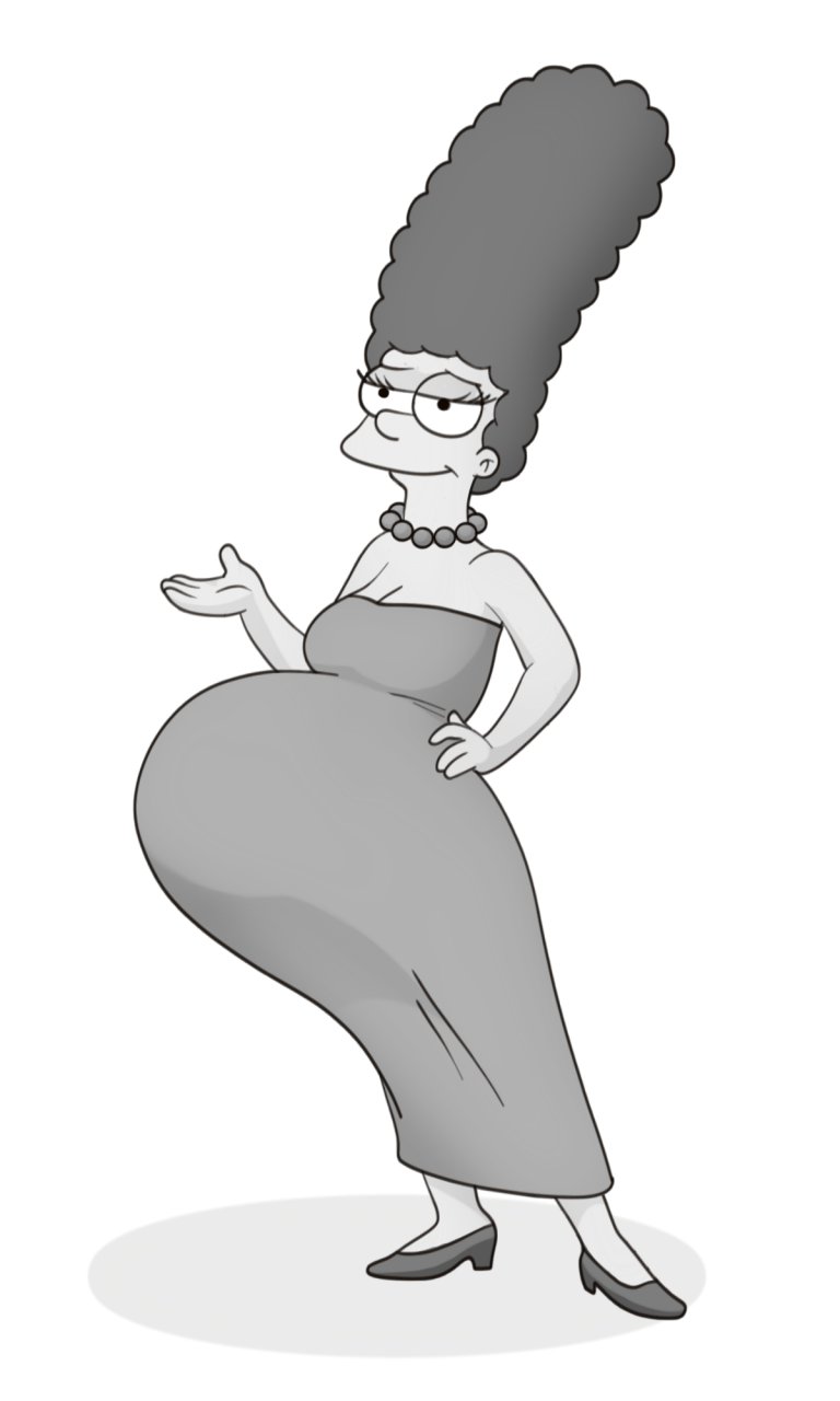 Iron Artist 2013 - Pregnant Marge Simpson by RiddleAellinea 