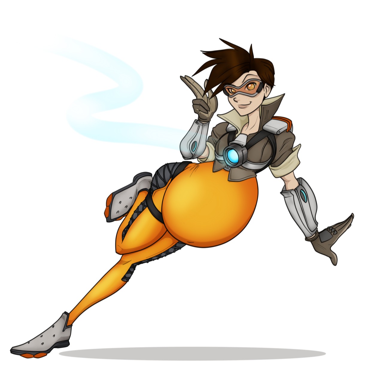 Tracer Overwatch Fan art by FERELAY_RislZXC -- Fur Affinity [dot] net