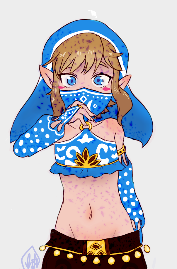Link in Gerudo outfit by RiikoHoney -- Fur Affinity [dot] net