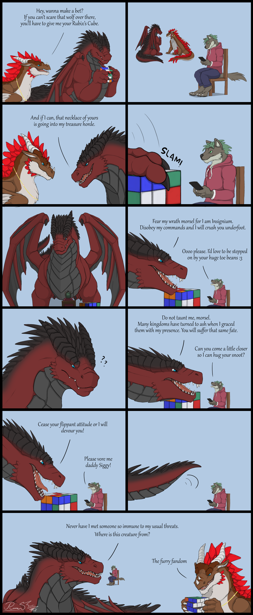 Gay dragon comic