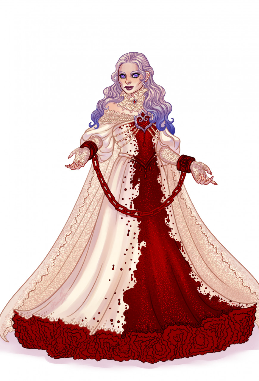 OC Gala Vampire Masquerade (Unmasked) by RinaLi -- Fur Affinity [dot] net