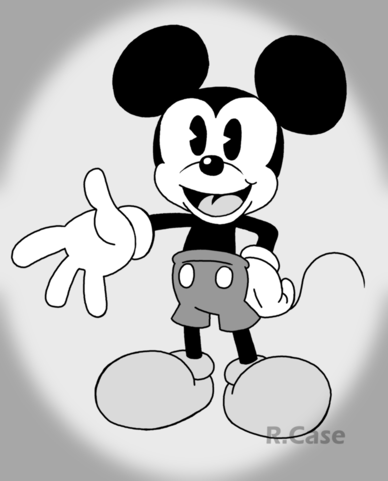 Very Old School Mickey Mouse. 