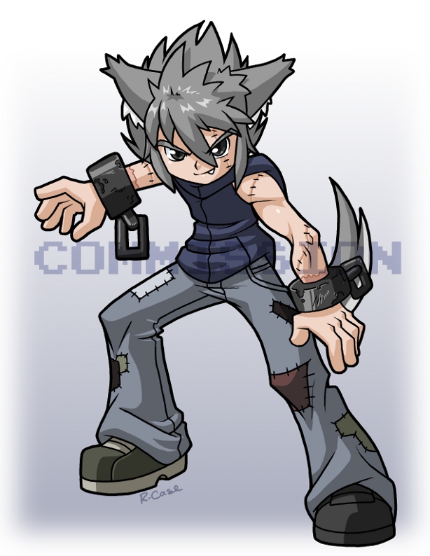 anime werewolf boy drawing