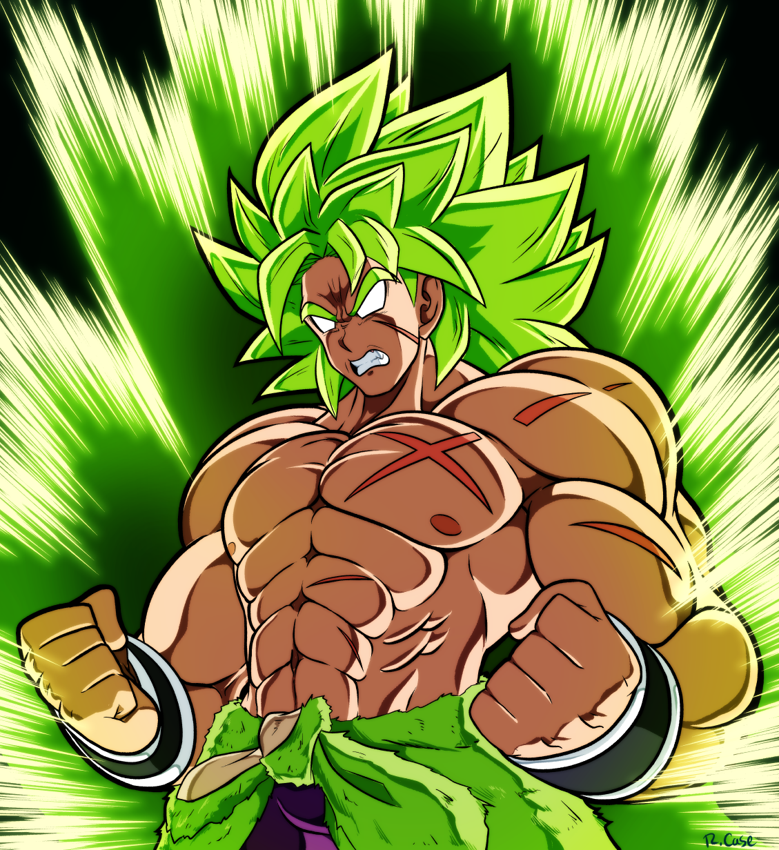 Broly ssj5 colored by DatRealismWolf -- Fur Affinity [dot] net