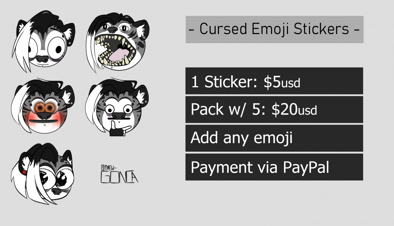 Cursed Discord Stickers